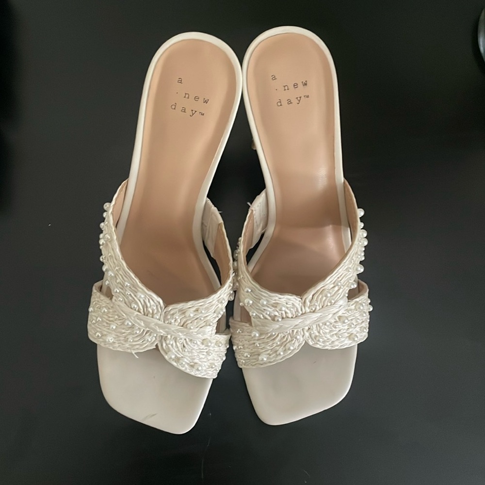 A New Day Cream Heeled Sandals